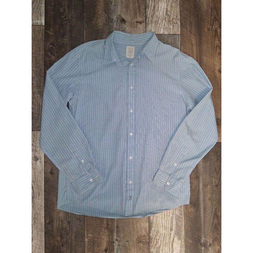 Men's Ralph Lauren Polo Jeans 67 Striped Button Down Shirt, Large